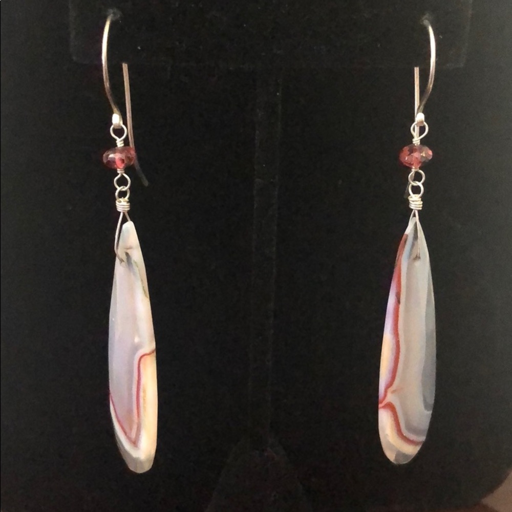 Agate earrings